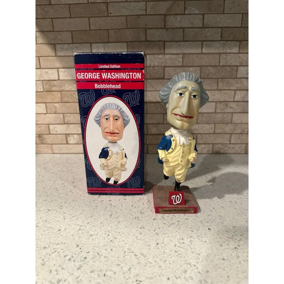 George Washington RACING PRESIDENT Bobblehead‎ (g7) - Picture 1 of 6